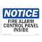 Signmission OSHA Notice, 3.5" Height, Fire Alarm Control Panel Inside Sign, 5" X 3.5", Landscape OS-NS-D-35-L-12519 - alternate 1
